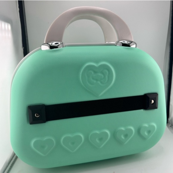 Hello Kitty Bling Mint Green Suitcase Travel Luggage- NEW - Picture 3 of 4